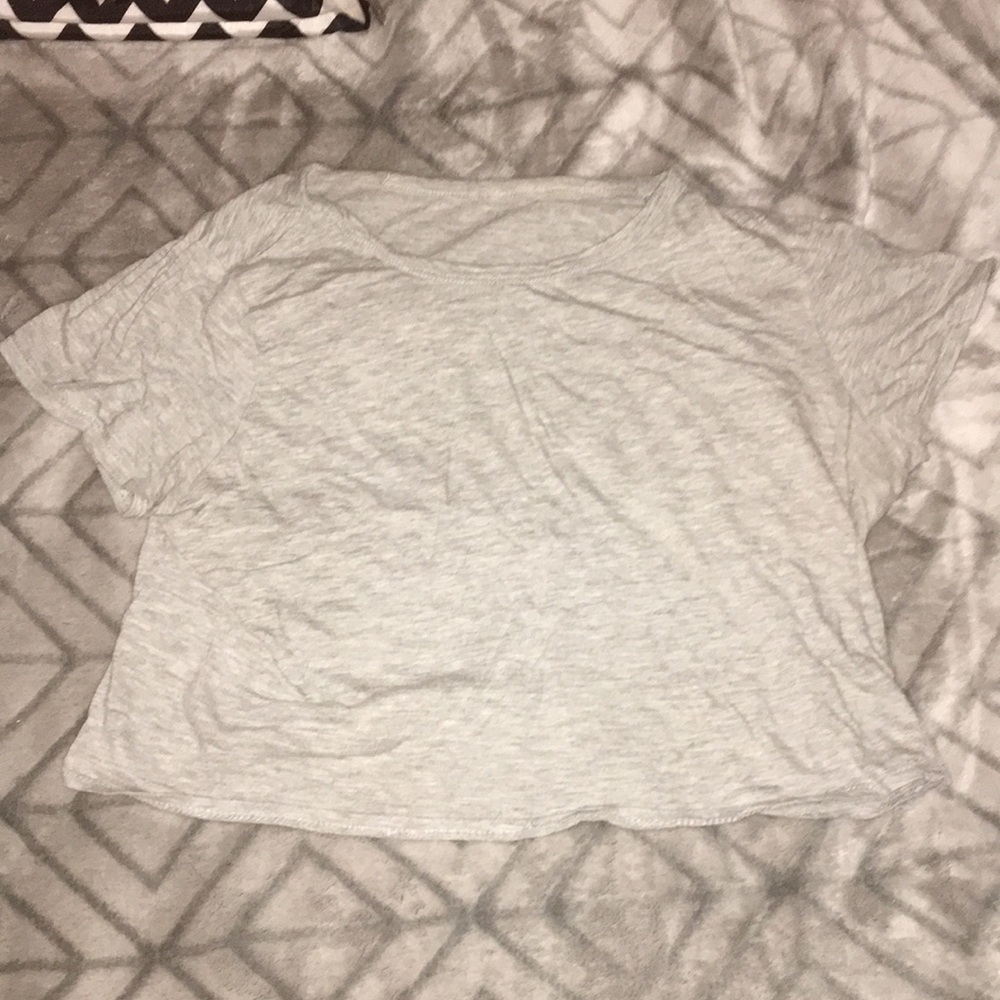 Grey crop top
